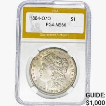 1884-O/O Morgan Silver Dollar PGA MS66