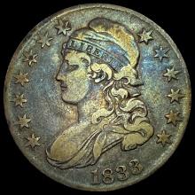 1833 Capped Bust Half Dollar LIGHTLY CIRCULATED