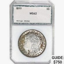 1899 Morgan Silver Dollar PCI MS62