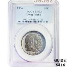 1936 Long Island Half Dollar PCGS MS65