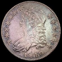1810 Capped Bust Half Dollar CLOSELY UNCIRCULATED