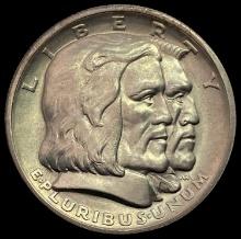 1936 Long Island Tercentenary Half Dolla GEM BU