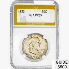 1953 Franklin Half Dollar PGA PR65