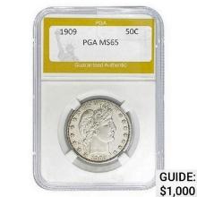1909 1909 Barber Half Dollar PGA MS65 PGA MS65