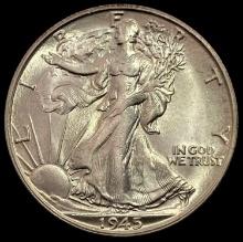 1945-S Walking Liberty Half Dollar UNCIRCULATED