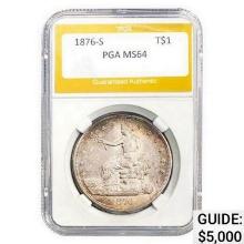 1876-S Trade Dollar PGA MS64  MS64