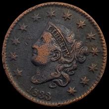 1833 Coronet Head Large Cent LIGHTLY CIRCULATED
