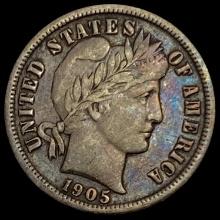 1905-S Barber Dime LIGHTLY CIRCULATED