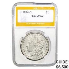1894-O Morgan Silver Dollar PGA MS62  MS62