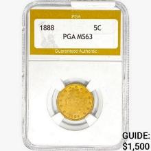 1888 Liberty Victory Nickel PGA MS63
