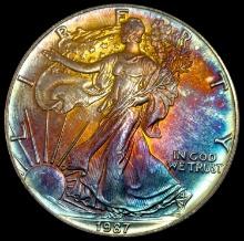 1987 American Silver Eagle Dollar GEM BU