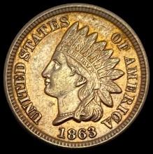1863 Indian Head Cent CLOSELY UNCIRCULATED