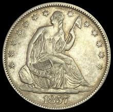 1857 Seated Liberty Half Dollar CLOSELY UNCIRCULATED