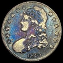 1834 Capped Bust Half Dollar 50C LIGHTLY CIRCULATED