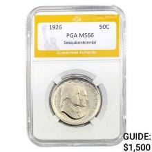 1926 Sesquicentennial Half Dollar PGA MS  MS66