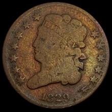 1829 Classic Head Half Cent LIGHTLY CIRCULATED