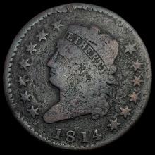 1814 Classic Head Large Cent NICELY CIRCULATED