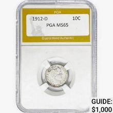 1912-D Barber Dime PGA MS65