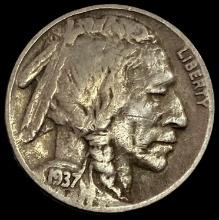 1937-D Buffalo Nickel LIGHTLY CIRCULATED