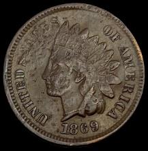 1869 Indian Head Cent CHOICE AU