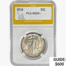 1938 Walking Liberty Half Dollar PGA MS65+