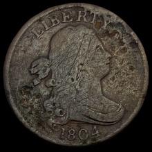 1804 Draped Bust Half Cent NICELY CIRCULATED
