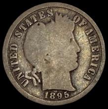 1895-S Barber Dime NICELY CIRCULATED