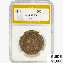 1814 Capped Bust Half Dollar PGA XF45 E/A