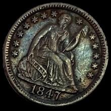 1847 Seated Liberty Half Dime CLOSELY UNCIRCULATED