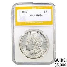 1887 Morgan Silver Dollar PGA MS67+  MS67+