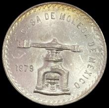 1979 Mexico Onza Silver Coin HIGH GRADE
