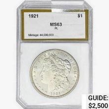 1921 Morgan Silver Dollar PCI MS63 PL