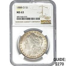 1888-O Morgan Silver Dollar NGC MS63
