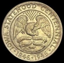 1946 Iowa Centennial Half Dollar CHOICE BU