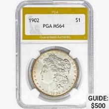 1902 Morgan Silver Dollar PGA MS64