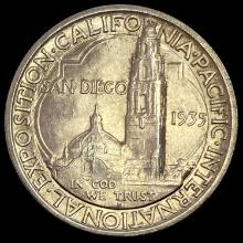 1935 California-Pacific Expo Half Dollar SUPERB GEM BU