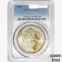 1897 Morgan Silver Dollar PCGS MS63