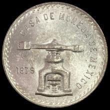 1979 Mexico 1 Onza Silver Coin GEM BU