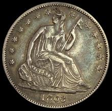 1863 Seated Liberty Half Dollar NEARLY UNCIRCULATED