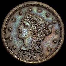 1847 Braided Hair Large Cent CHOICE AU