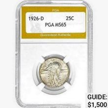 1926-D Standing Liberty Quarter PGA MS65