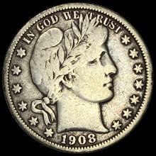 1908-O Barber Half Dollar NICELY CIRCULATED