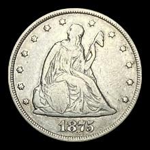 1875-CC Twenty Cent Piece LIGHTLY CIRCULATED