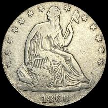 1860-S Seated Liberty Half Dollar LIGHTLY CIRCULATED