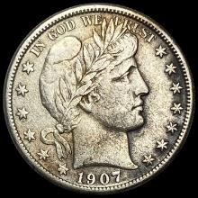 1907-O Barber Half Dollar CHOICE AU