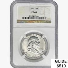 1955 Franklin Half Dollar NGC PF68