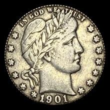 1901-O Barber Quarter LIGHTLY CIRCULATED