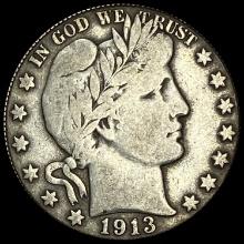 1913 Barber Half Dollar LIGHTLY CIRCULATED