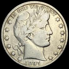 1897 Barber Half Dollar LIGHTLY CIRCULATED
