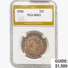 1900 Barber Half Dollar PGA MS63